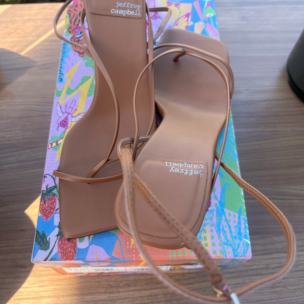 Jeffrey Campbell Brown Strappy Sandals